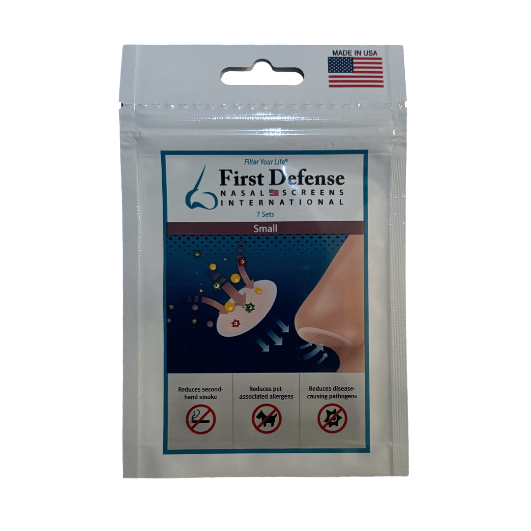 Small size nasal filter pack