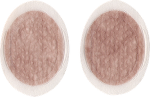 First Defense Nasal Screens. Self-adhesive nasal filter patches on their carrier sheet